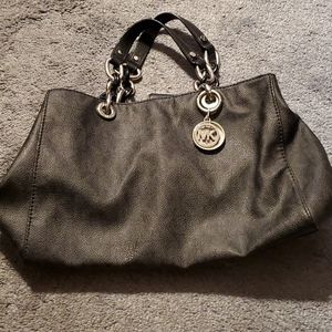 Michael Kors black leather purse